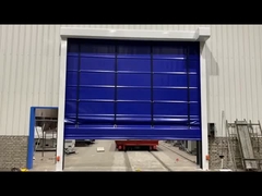 ISO 9001 Portes à empilement rapide Tissu de fenêtre en PVC Porte de garage à rouleaux