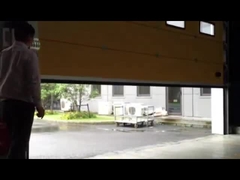 Portes sectionnelles industrielles isolées RAL9006 / RAL9002 Couleur pour entrepôt