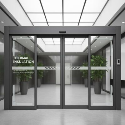 acheter Isolement thermique en option Porte coulissante automatique commerciale Des conceptions personnalisables améliorant la sécurité et l'accessibilité online manufacture