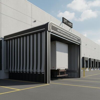 acheter 20 à 60 degrés Celsius Commercial Chargement Deck Shelter Protéger les quais de chargement Météo Améliorer l'efficacité énergétique online manufacture