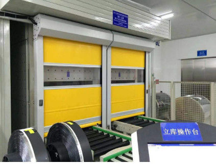 Ligne de montage Porte à rouleaux rapides 0,8 m/s - 1,2 m/s Porte à volets à petits rouleaux