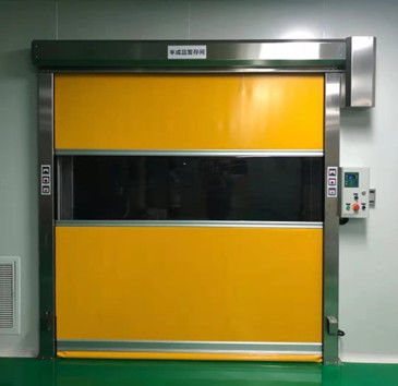 Portes industrielles à roulement rapide en acier inoxydable pour la logistique d'entrepôt ISO 9001