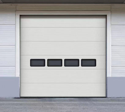 Portes de garage sectionnelles avec système d'équilibrage de ressort pour un fonctionnement manuel facile