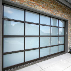 Alloy d'aluminium électrique durable coulissante haute section Garage porte maison hôtel section Garage porte