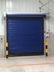 Rideaux en tissu de sécurité commerciale à rouleaux de haute vitesse en PVC