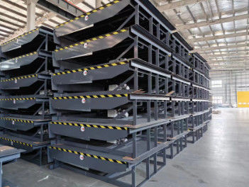 Équilibreur de quai de chargement hydraulique automatique fixe stationnaire pour les quais de chargement des entrepôts logistiques