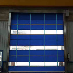 Portes industrielles en PVC à grande vitesse personnalisables pour les opérations logistiques