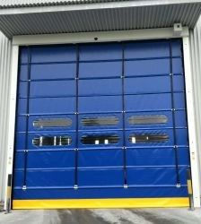 Portes industrielles en PVC à grande vitesse personnalisables pour les opérations logistiques
