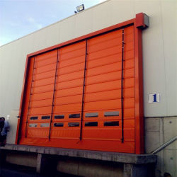 Portes industrielles en PVC à grande vitesse personnalisables pour les opérations logistiques