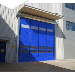 Portes industrielles en PVC à grande vitesse personnalisables pour les opérations logistiques
