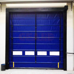 Portes industrielles en PVC à grande vitesse personnalisables pour les opérations logistiques