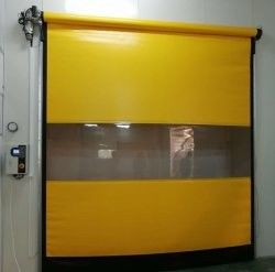 Porte industrielle automatique à grande vitesse avec télécommande d'accès sûr et rapide
