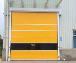 Porte industrielle automatique à grande vitesse avec télécommande d'accès sûr et rapide