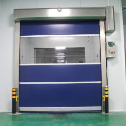 Porte industrielle automatique à grande vitesse avec télécommande d'accès sûr et rapide