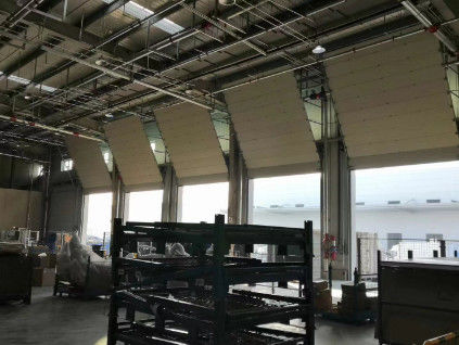 Porte sectionnelle à haute sécurité pour utilisation industrielle