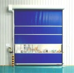 Portes à grande vitesse en PVC Performance fiable pour les entrepôts occupés avec ouverture automatique