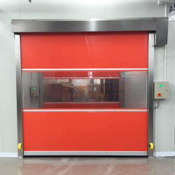 Portes à grande vitesse en PVC Performance fiable pour les entrepôts occupés avec ouverture automatique