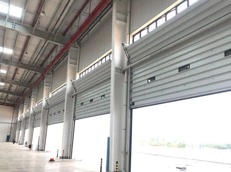 Porte sectionnelle de stockage à froid avec une isolation et une durabilité élevées