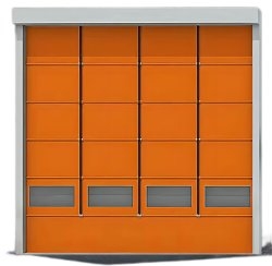 Système de conversion de fréquence dédié et circuit logique intelligent pour porte rapide en PVC à contrôle intelligent et fluide