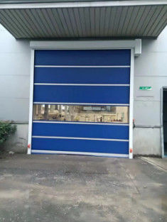 Porte rapide industrielle en tissu PVC 0,75W Porte à rouleaux automatique